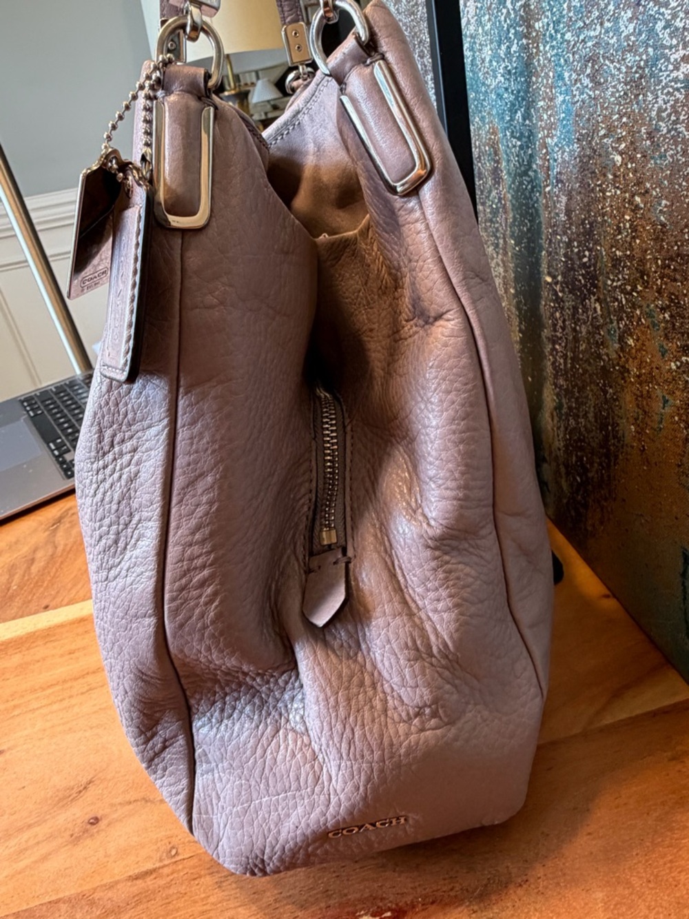 Coach Classic Madison Phoebe Taupe Leather Shoulder Bag 2013 (VGUC) - Picture 11 of 16